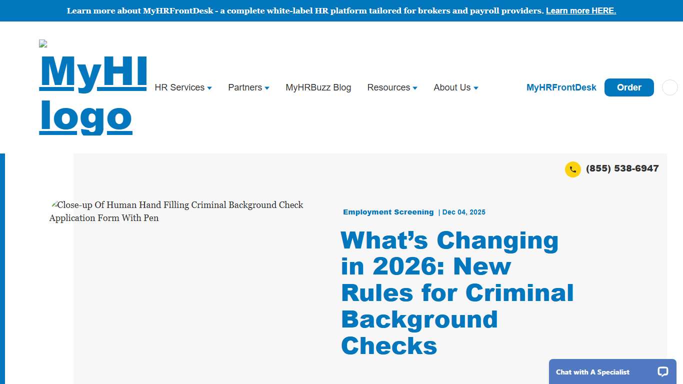 What’s Changing in 2026: New Rules for Criminal Background Checks  - MyHRConcierge