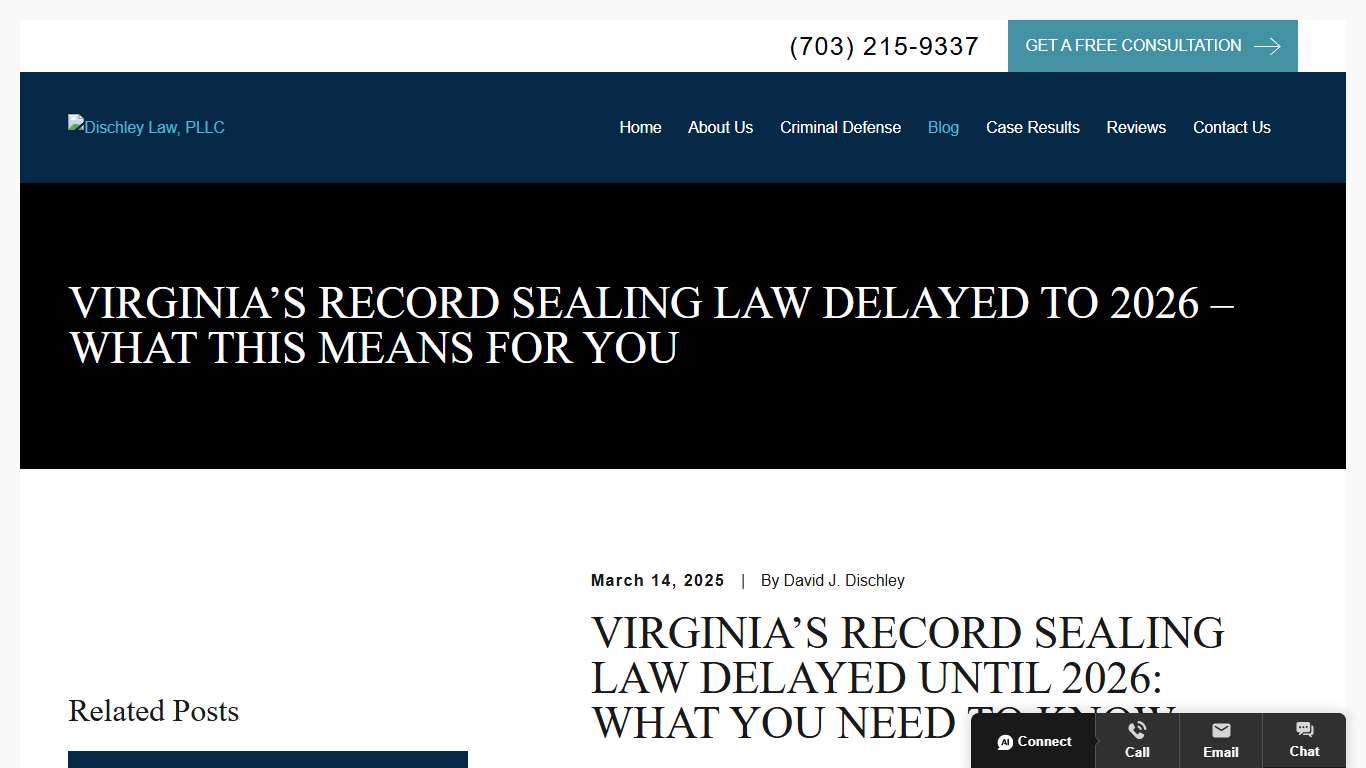 Virginia Record Sealing Law Delayed to 2026 | Who is Eligible & How to Prepare